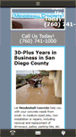 Mobile Screenshot of mendenhallconcrete.com
